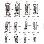 八字环连接器8字环快速不锈钢强拉力转环美式 钓鱼垂钓小配件散装