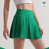 Легкий и тонкий быстросохнущий весенний летний брендовый комплект, теннисная модная юбка в складку, 24 года, для бега, плиссированная юбка