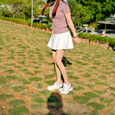 24年夏女高尔夫半身裙运动网眼