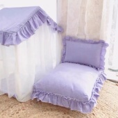 宠物房子帐篷狗窝猫窝秋冬四季 通用可拆洗可爱公主房小型犬保暖床