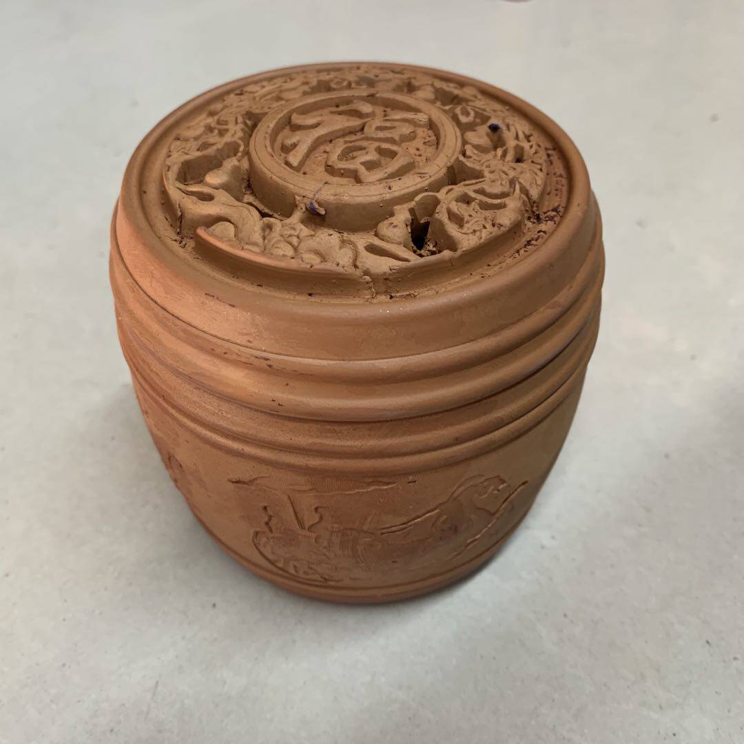 福字油葫芦叫罐 蛐蛐叫罐 黑虫竹蛉马蛉叫罐 蟋蟀带盆