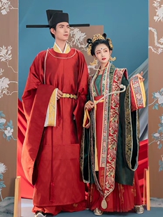 出租重回汉唐子衿子佩原创汉服宋制婚服女全套重工刺绣霞帔
