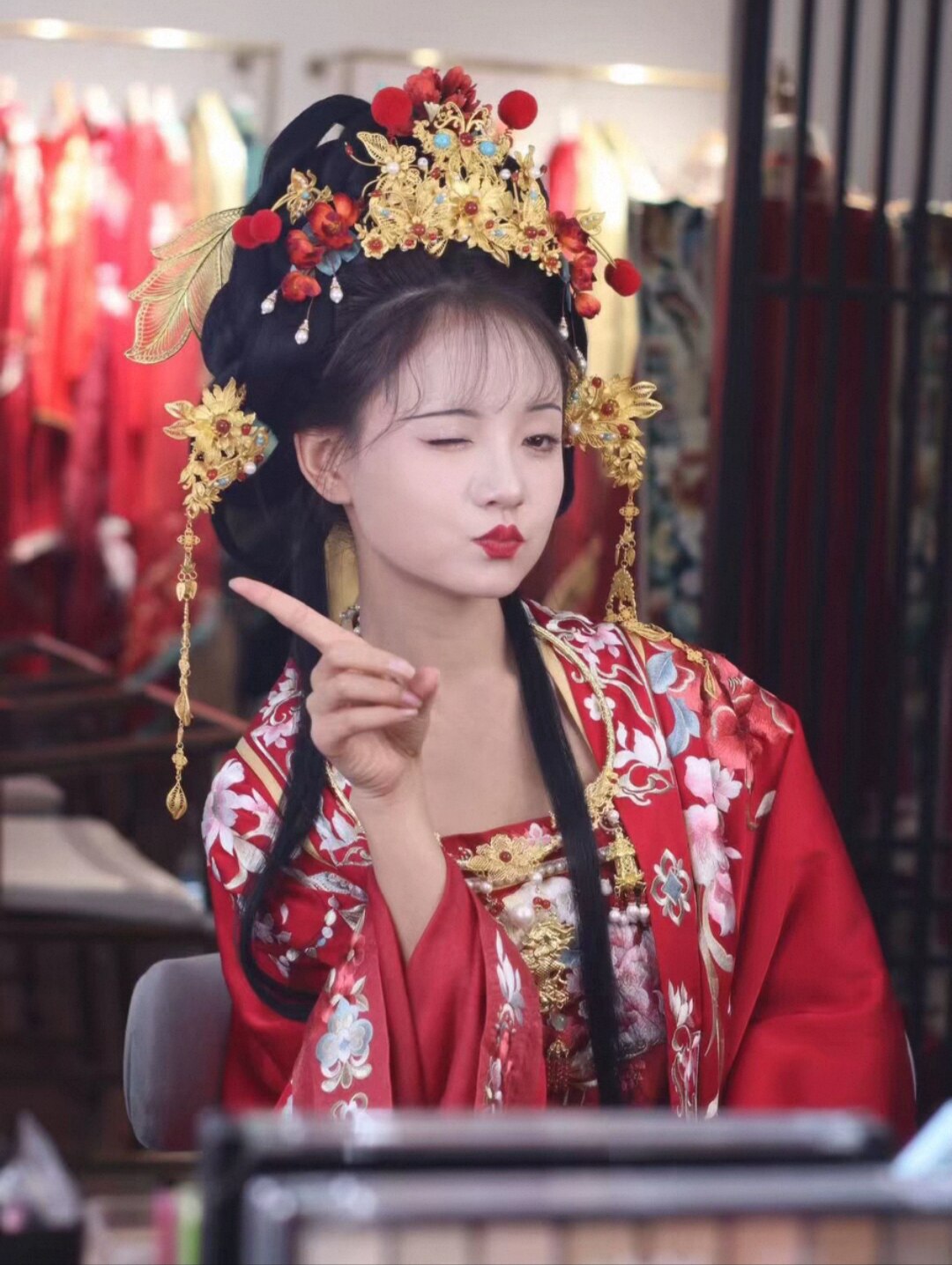 【出租】汉服头饰蝴蝶颤颤仿花丝古风/国风配饰