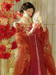 【出租】原创汉服女金风玉露汉服婚服嫁衣晨袍出阁