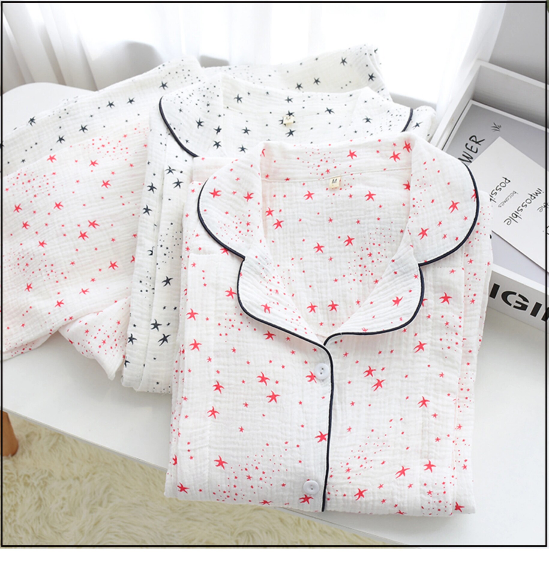 감금 옷 순면 출산 잠옷 봄 가을 겨울 산후 산모 모유 수유 여름 얇은 임신 수유 옷 세트