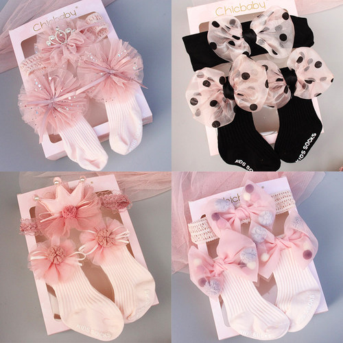 婴儿发带女宝宝纯棉公主皇冠卤门