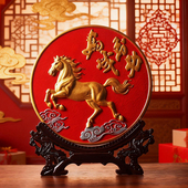 马到成功马年新年喜庆家居装 饰品客厅电视柜酒柜玄关工艺品摆件