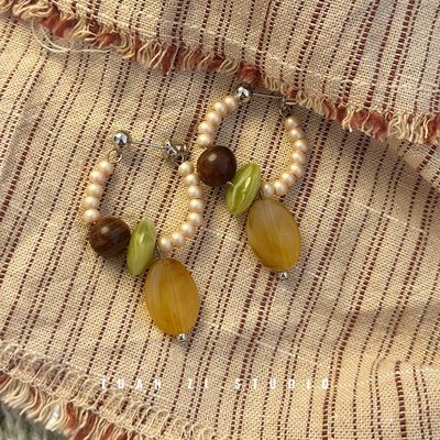 原创设计秋意气质精致清新耳环耳圈女小众设计感高级百搭耳饰礼物