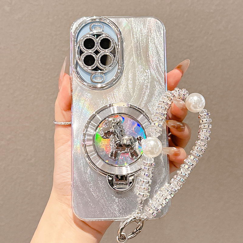 羽纱旋转小马支架适用华为Nova14手机壳Nova13Pro保护套新款nove12全包镜头膜11防摔外壳10高级感9女款8软壳7