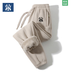 商场撤柜奥莱抓绒裤男女冬季加绒加厚保暖情侣卫裤摇粒绒运动裤子