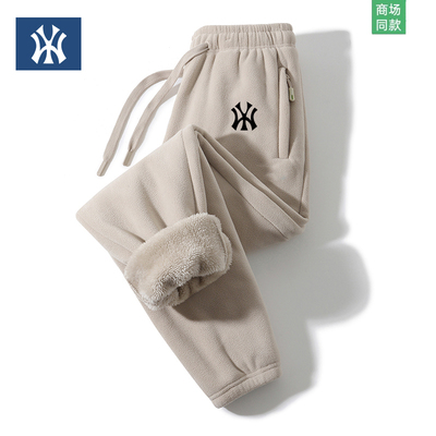 冬季男女摇粒绒加厚保暖卫裤