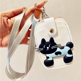 借书卡饭卡水卡银行卡卡包工牌多卡位挂脖皮卡套学生校园卡图书卡