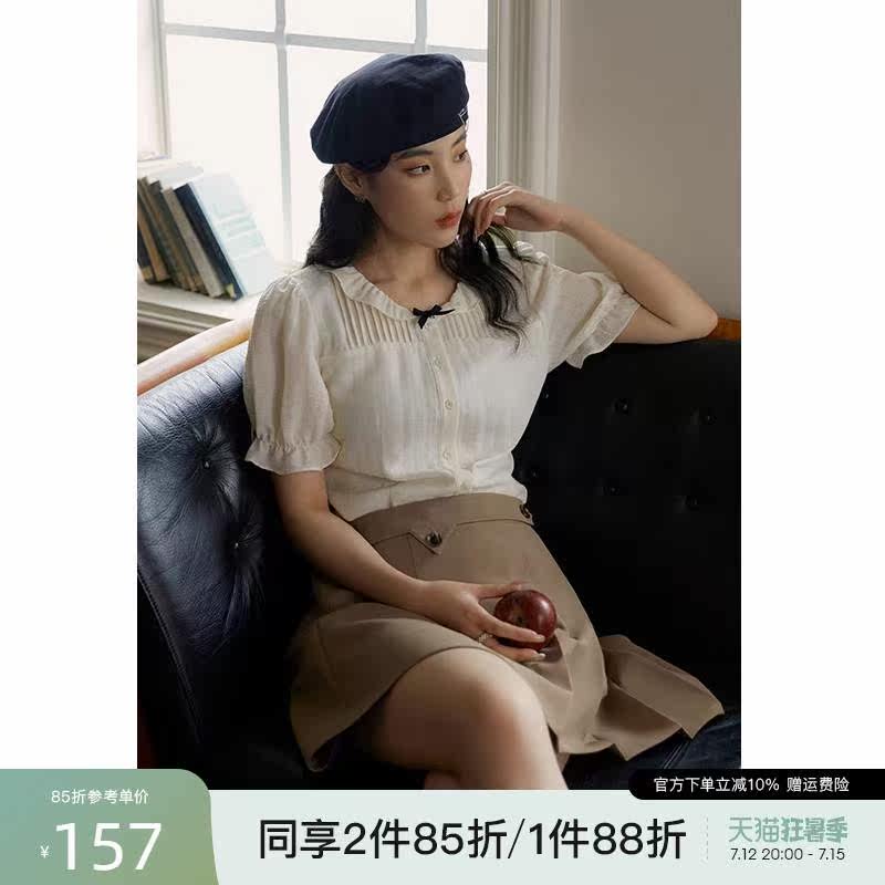 独束大码女装法式甜美荷叶边风琴褶小衫女夏季微胖mm显瘦衬衫上衣怎么样,好用不?