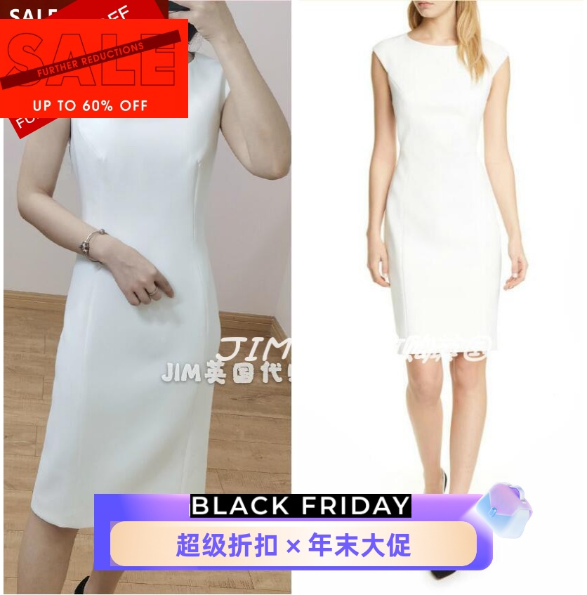 英国品牌连衣裙包臀裙俞飞鸿玫瑰之战修身无袖通勤OL百搭气质