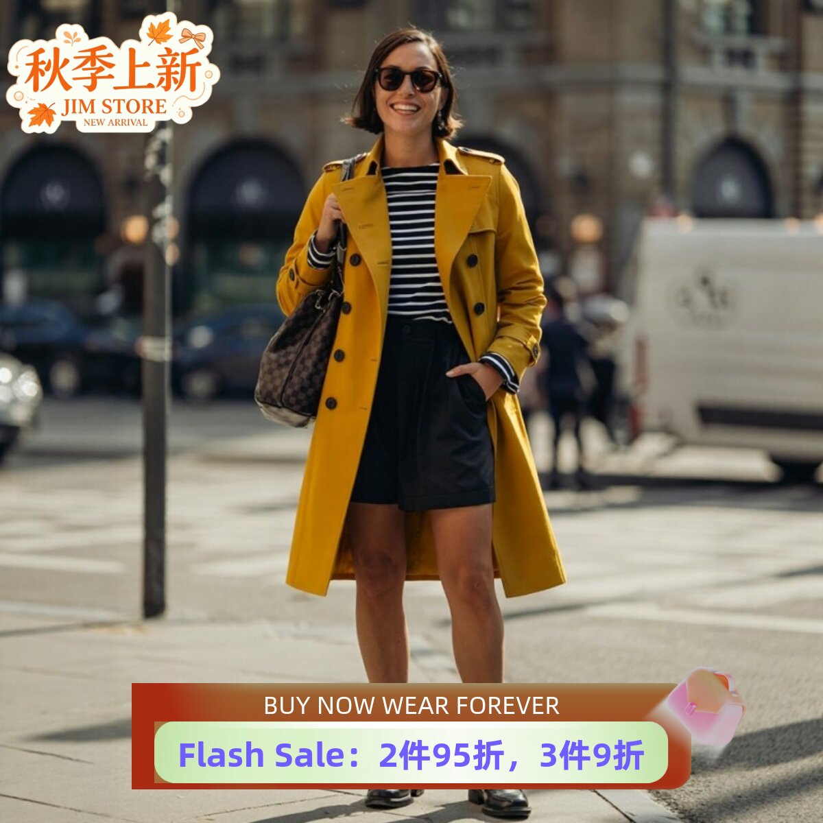 HOBBS经典红色双排扣风衣