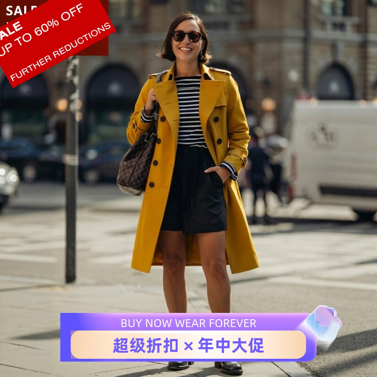 HOBBS经典红色双排扣风衣