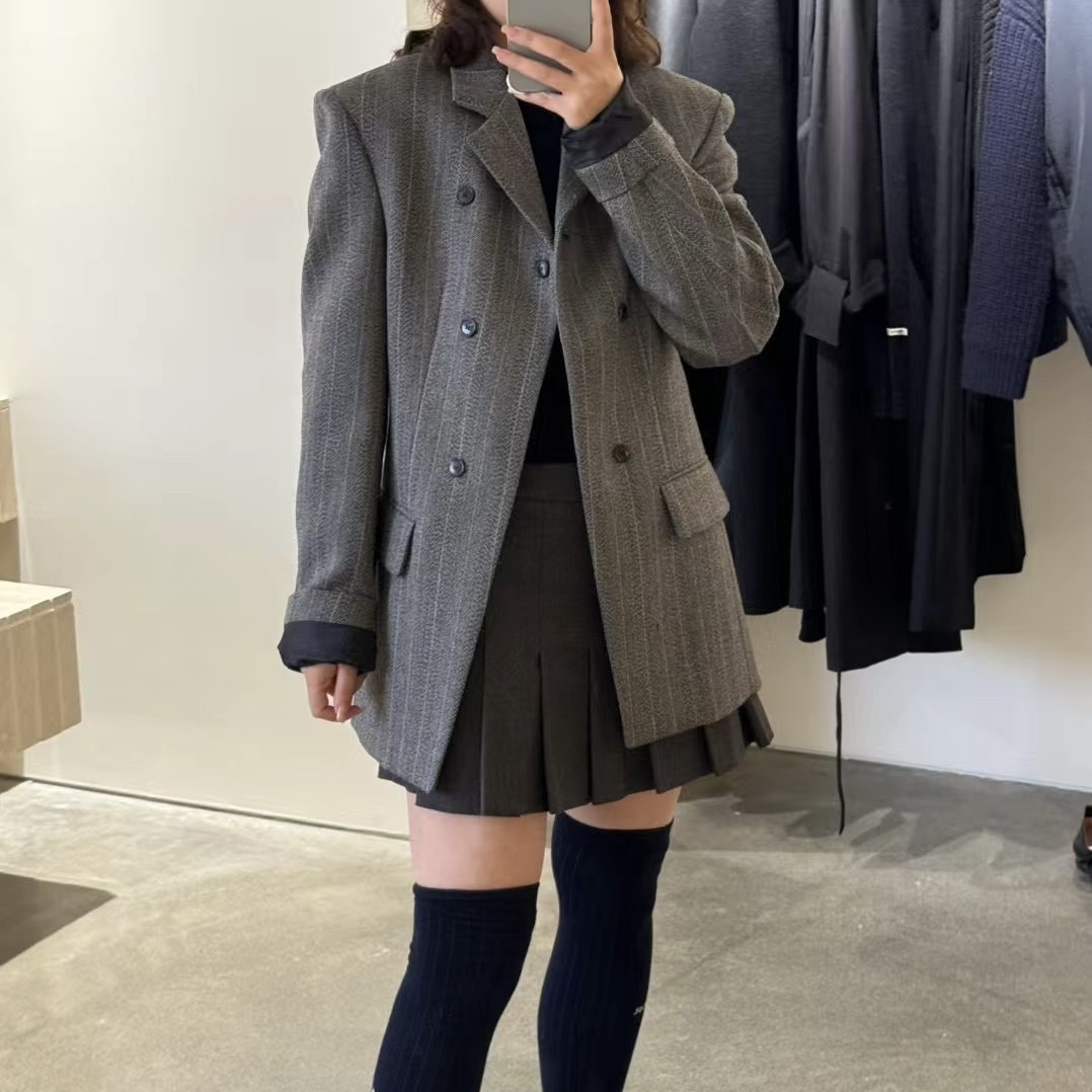 RECTO 24秋冬新品 设计师品牌 修身羊毛西装