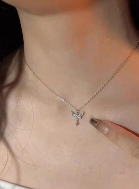【钛钢不掉色】自由之翼蝴蝶项链女ins轻奢小众高级锁骨链送女友