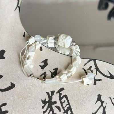 民族风龙骨串醒狮手链手工编织高颜值转运气手链送情侣好运气礼物