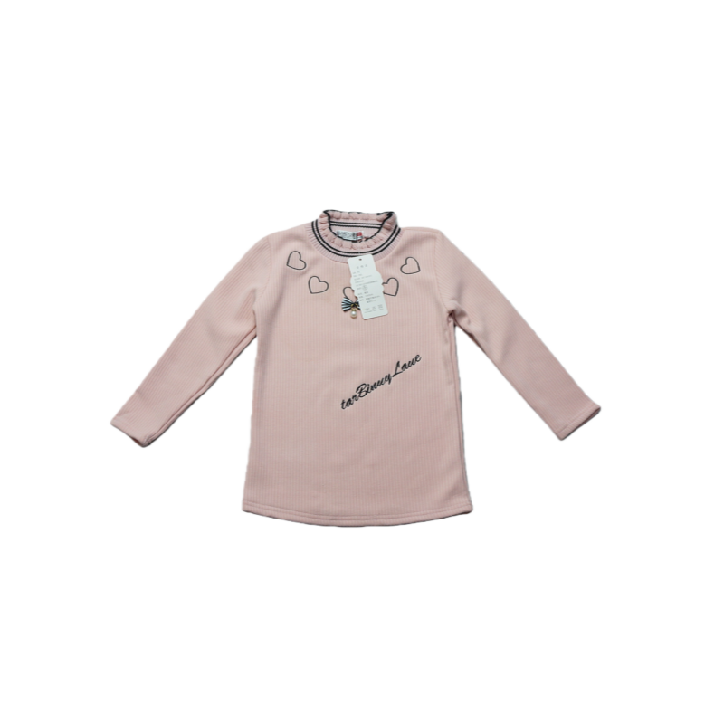 爱心刺绣针织衫女童长袖保暖上衣