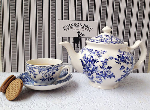 特价外贸出口英国原单青花瓷茶具