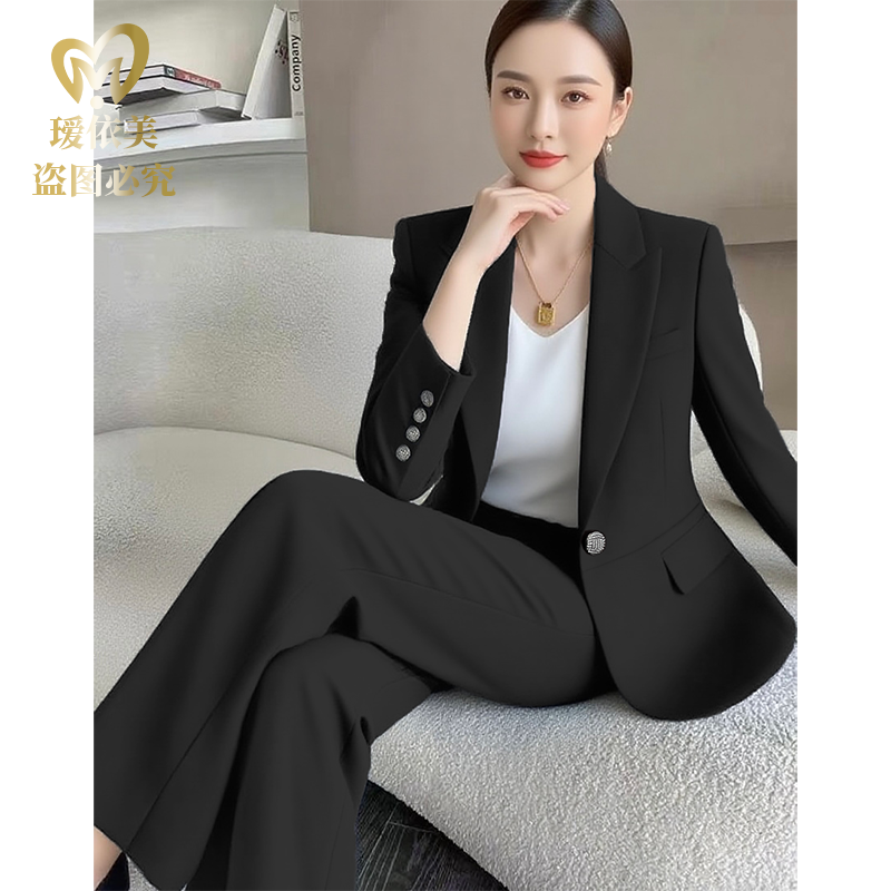 高端西装套装女秋冬通勤职业装显瘦时尚正肩西服显瘦套装气质2025