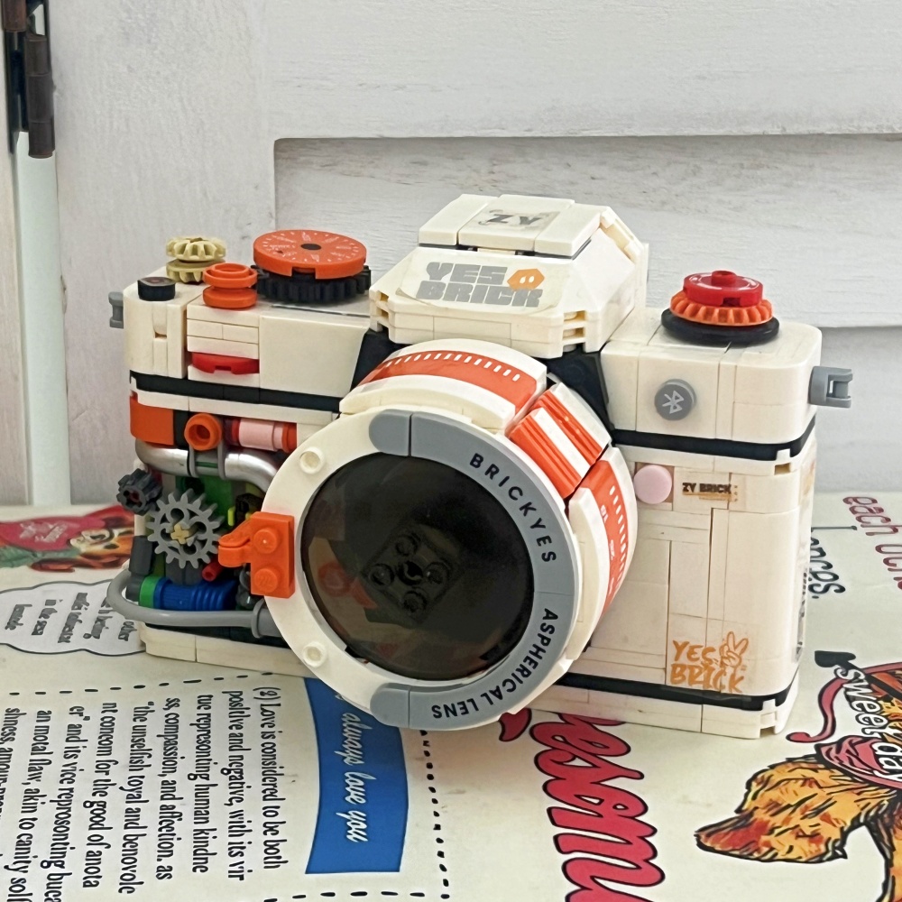 砖也BRICK YES复古相机积木模型儿童玩具男孩送老师男友生日礼物