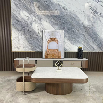 茶几轻奢高级感茶几中古茶几客厅家用小户型极简意式可移动电视柜