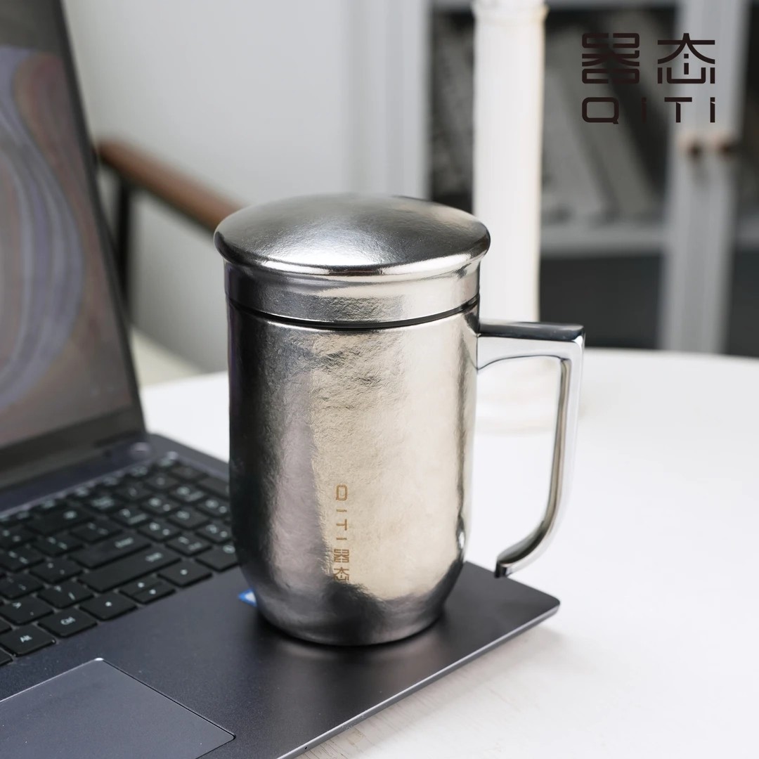 器态纯钛保温杯茶水分离泡茶杯