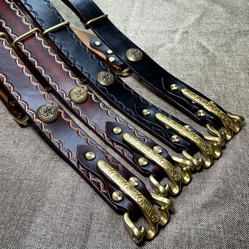 利特尔顿美鞍复古风骑兵扣腰带