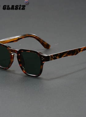 新款墨镜复古防晒墨镜丙酸插针太阳镜高级感潮流平光镜可配近视