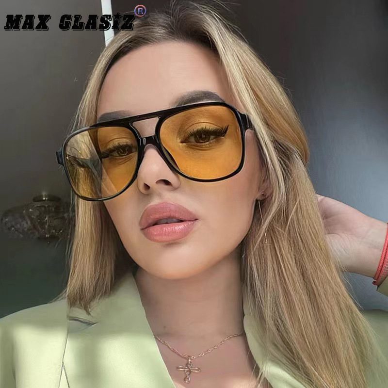 欧美街拍复古太阳镜飞行员式眼镜男士蛤蟆镜女士大框圆脸眼镜墨镜