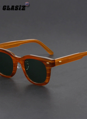 日式复古厚框防紫外线太阳镜墨镜