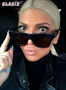 墨镜欧美方形复古风百搭太阳眼镜