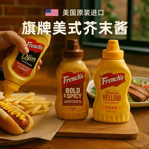 美国进口纷乐旗黄芥末酱