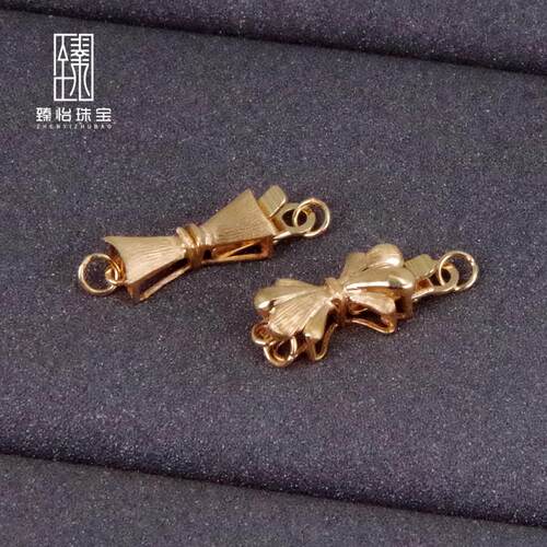 臻怡14k金3d镂空拉丝珍珠