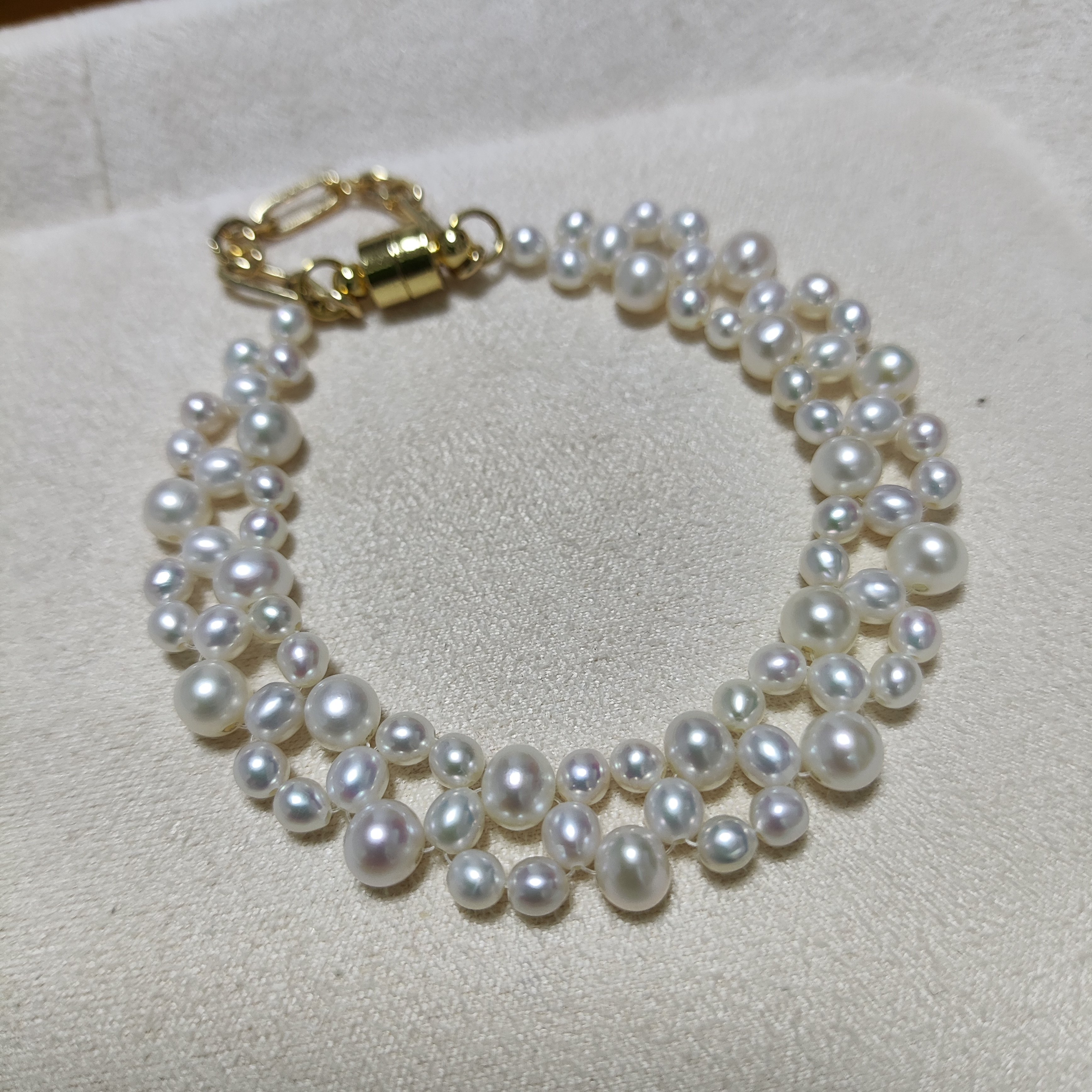 编织珍珠手链防掉落磁吸扣淡水珍珠简约日常,珠宝/钻石/翡翠,手饰,淘宝优惠券,粉丝福利购,淘宝优惠卷