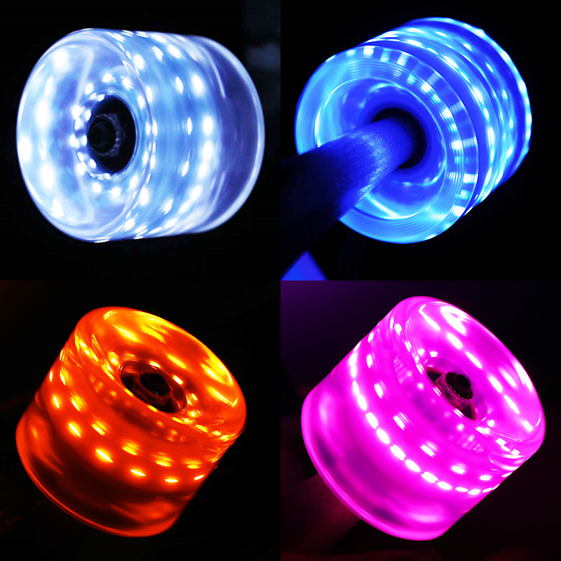 梦涵闪光轮长板滑板陆冲板通用