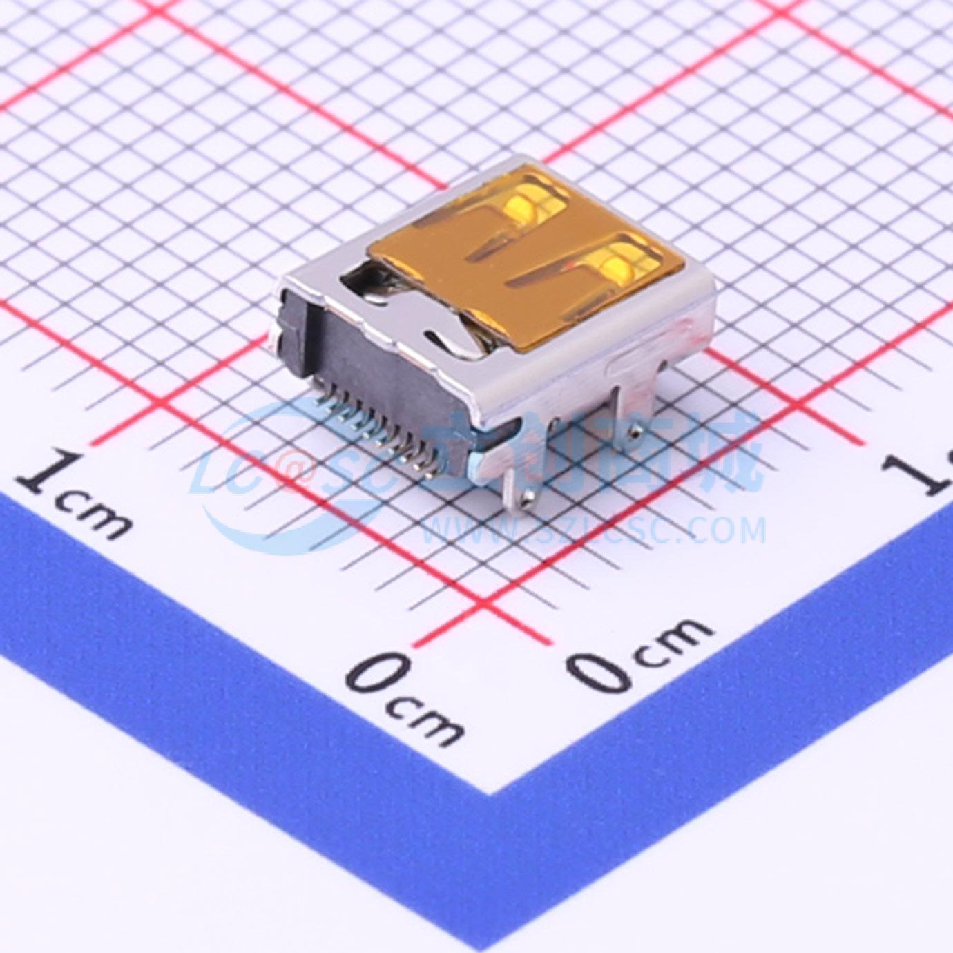 HYC23-HDMID19-650 MICRO HDMI 19P母座 四脚插板