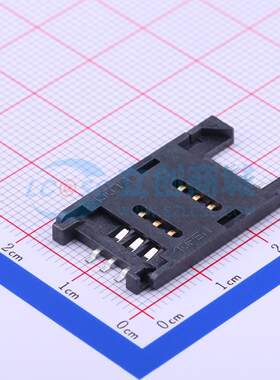 XKSIM-011B-P6 SIM卡座 SIM卡槽 6P 翻盖式 掀盖式 全塑