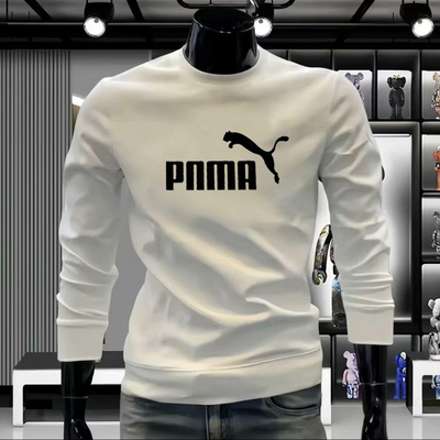 奥特莱斯卫衣男士春秋冬新款纯棉圆领运动长袖上衣加绒加厚打底衫