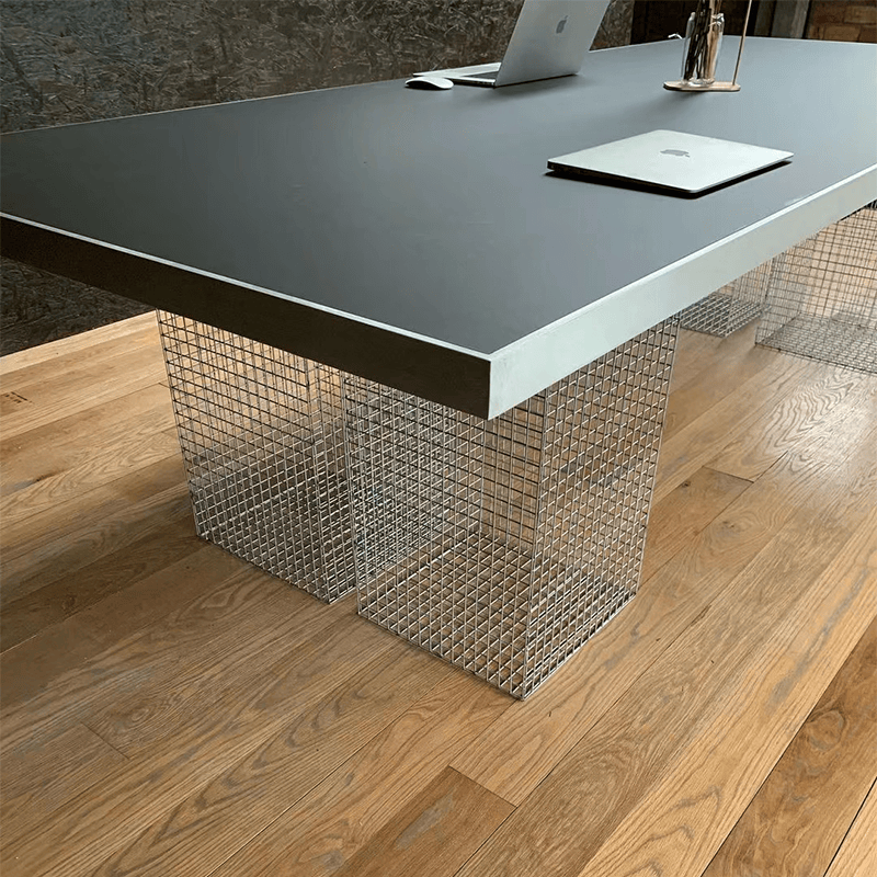 侘寂风亚克力茶桌家用实木大板桌黑色茶几办公室泡茶台客厅大书桌