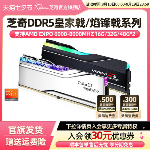 芝奇内存条gskillddr5台式机