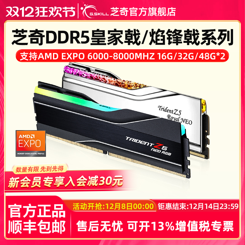 芝奇内存条gskillddr5台式机