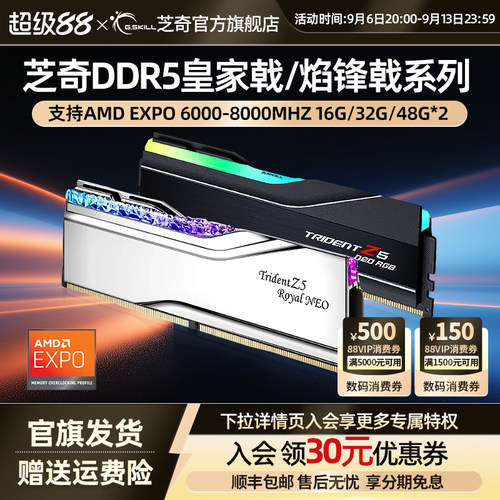 芝奇内存条gskillddr5台式机