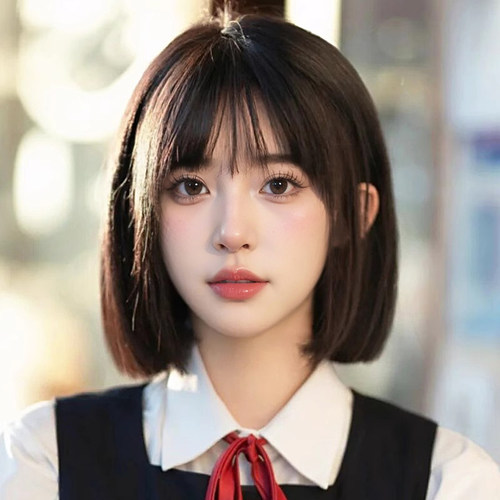 减龄波波头短发全头套