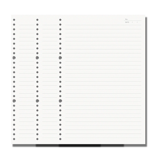 三年二班 活页纸b5可拆卸笔记本替换纸a4空白内页26孔本子替芯a5横线方格英语考研内芯专用100g加厚优选纸