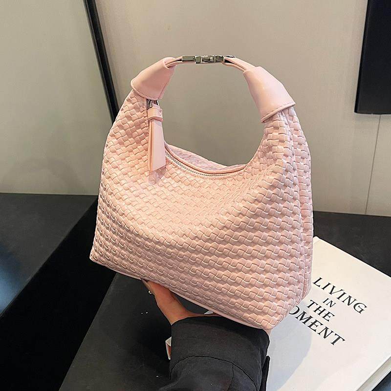 手拎时尚豌豆包女2025夏季韩国ins简约百搭单肩包高级感斜挎女包