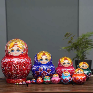 俄罗斯套娃15层烤漆精品哈尔滨满洲里旅游纪念品节日礼物摆件玩具