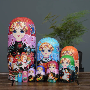 俄罗斯套娃10层正版手工制作哈尔滨旅游纪念品节日礼物摆件玩具